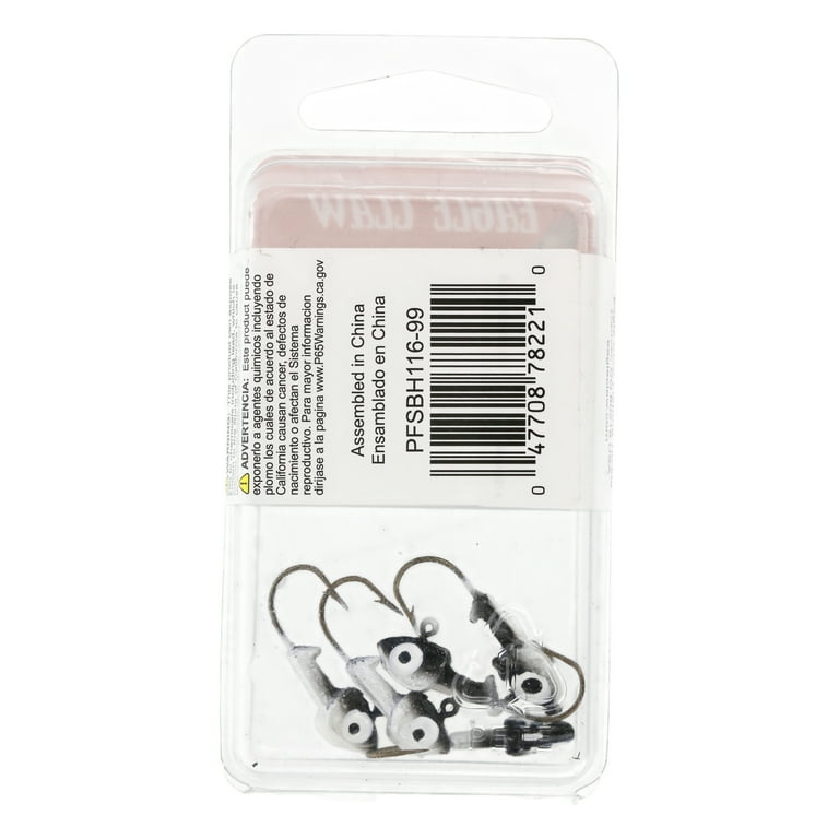 Eagle Claw Panfish Insider Tube Fishing Jig Head, Black