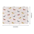thumbnail image 3 of Bingfone Dachshund Dog Puppy Door Mat 16"x24" Front Entrance Non-Slip Low Profile Washable for Entryway, 3 of 7