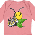 thumbnail image 4 of Inktastic Monarch butterfly caterpillar- cute baby insect Boys or Girls Long Sleeve Baby Bodysuit, 4 of 5