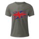 thumbnail image 4 of Mens Casual Manga Corta Botón Abajo Camisetas Estados Unidos Bandera Impresión Cuello Redondo Suéter Camiseta, Poliéster Casual Uso Diario para Hombres, 4 of 5