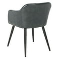 thumbnail image 3 of SAFAVIEH Adalena Midcentury Modern Accent Chair, Dark Grey, 3 of 11