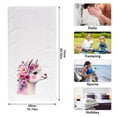 thumbnail image 2 of Ryvnso Alpaca Flowers Hand Towels Set for Bathroom Cotton Face Towel Decorative 15.5x29.5 inch, 2 of 7