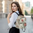 thumbnail image 6 of FORMRS Mini Backpack Purse for Women Travel Daypack Casual Shoulder Bag, Red Floral Pattern, 6 of 7