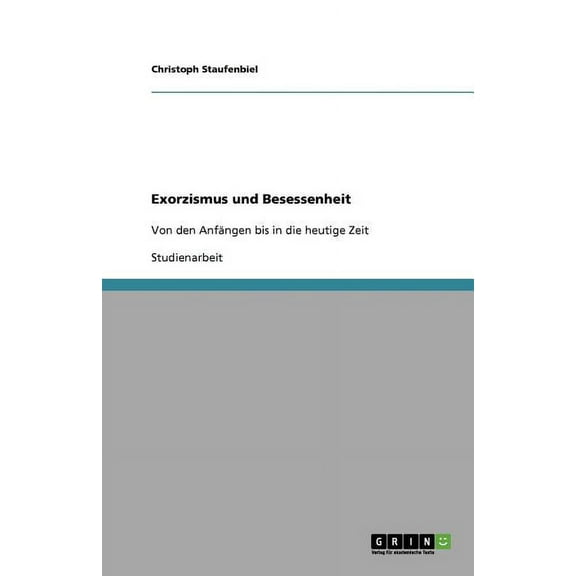 Exorzismus und Besessenheit (Paperback)