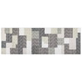 thumbnail image 3 of GlowSol 2'x6' Modern Geometric Runner Rug Washable Non Slip Low Pile Bedroom Runner Rug Soft Foldable Runners for Laundry, Gray Green/Multi, 3 of 7