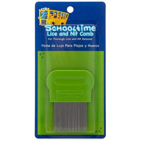 Schooltime Lice & Nit Comb-- Metal Comb with Ergonomic