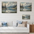 thumbnail image 4 of Designart "Blissful Mountain Views III" Countryside Print on Natural Pine Wood, 4 of 5