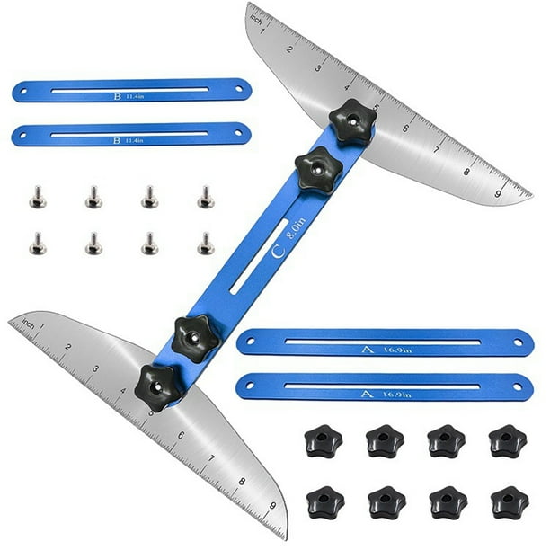 Stair Tread Template Tool Zinc Plated Steel Stair Tread Gauge with