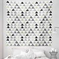 thumbnail image 1 of Geometric Tapestry, Triangle Shapes Hand Drawn Look Sketch of Abstract Modern Design, Fabric Wall Hanging Decor for Bedroom Living Room Dorm, 5 Sizes, Sage Green Grey and White, by Ambesonne, 1 of 1
