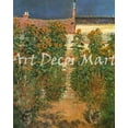 thumbnail image 1 of The Artists Garden At Vetheuil-Monet - CANVAS OR FINE PRINT WALL ART, 1 of 1