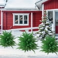 thumbnail image 6 of HauiWeiLyai Artificial Cypress Topiary Outdoor Plants with Spike, Faux Cedar Bushes,Fake Bushes for Front Porch Décor, Uv Resistant for Farmhouse Outdoor Outside Garden Porch Patio, 6 of 8