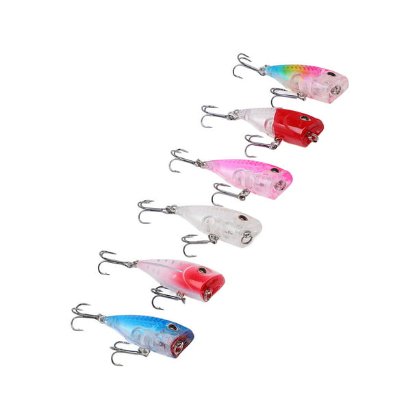 Hard Lures, 3D Eyes Top Water Lure Tip Efficient Rust Proof For
