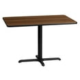 thumbnail image 1 of Emma + Oliver 30"x45" Rectangular Walnut Laminate Table Top with 23.5"x29.5" Base, 1 of 3