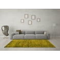thumbnail image 3 of Ahgly Company Indoor Rectangle Abstract Yellow Contemporary Area Rugs, 8' x 10', 3 of 4