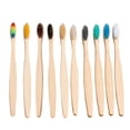 thumbnail image 1 of 10Pcs/Set Natural Bamboo Toothbrushes Soft Bristles Bamboo Handle Toothbrush for, 1 of 6
