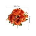thumbnail image 3 of Flores Artificiales para Al Aire Libre 5 Ramas Philippos Rose Bouquet Simulado de Seda Flor Rosa Mesa Decoración Del Hogar 32cm Seda Blanca Flores Artificiales Ramo de Boda Rosas Flores Artificiales, 3 of 6