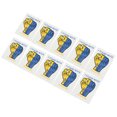 thumbnail image 4 of 10Pcs PVC Sticker I Stand with Ukraine Sticker Fist Shape 8x6cm for Indoor Outdoor Decoration, 4 of 10