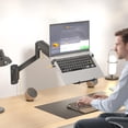 thumbnail image 3 of WALI Laptop Wall Mount, Full Motion Adjustable Laptop Arm Fits 10 to 17inch Notebook, 2-in-1 Monitor Wall Mount for 17 to 32inch Computer Screen, Holds up to 15.4-22lbs(GSWM001LP), Black, 3 of 8