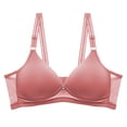 thumbnail image 2 of Fsqjgq Wireless Bras for Women Plus Size Adjustable Convertible Padded Push Up Bras Thin Cup Underwear Bralettes Lightly Lined Wireless Bra Rose Gold 42, 2 of 3
