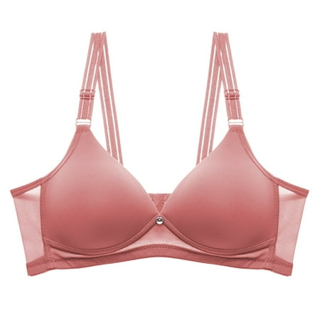 

Pedort Bra Women s Plus Size Wonderwire Front-Closure Bra Underwire Rose Gold 36