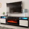 thumbnail image 4 of York 02 Electric Fireplace Modern 79" TV Stand, 4 of 8