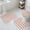 Brown, variant on Green Plaid Bath Mat 3 Piece Bathroom Rug Set, Gradient Geometric Buffalo White Checkered Non Slip Bath Rug Contour Mat and Toilet Lid Cover, Absorbent Shower Mats Soft Bath Rugs and Mats Sets