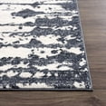thumbnail image 3 of Abani Nuevo Collection Area Rug Mid Century Modern Bedroom Living Room Decor Floor Rug 6 x 9 Cream Charcoal, 3 of 9