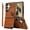 Brown, variant on Wallet Case for Samsung Galaxy S24 Ultra, with Wrist Strap 360 Rotating Finger Ring Flip Zipper PU Leather Stand Card Slots Shockproof Drop Protective Phone Cover Girls Women Magnetic Buckle, Brown