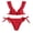 Red, variant on DOPI Women High Waist Bikinis Swimwear Swimuit Female Retro Beachewear Bikini Set