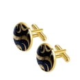 thumbnail image 2 of Crescent Sign Dapper Dressing: Men's Stainless Steel Cufflink Set for Formal Attire, for Business Meetings and Weddings, 2 of 6