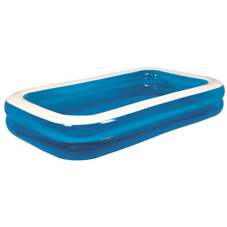 103" Royal Blue and White Rectangular Inflatable Swimming ...