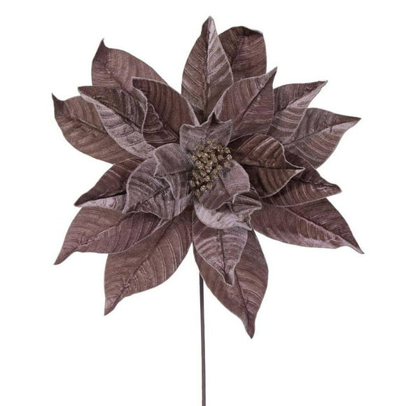 Flores Artificiales Vickerman Poinsettia Mocha 21,5 cm 18