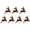 Brown-A, variant on Reindeer Santa Sleigh Christmas Wall Decoration Indoor Lighted 7pcs, LED Wall Decorations, Indoor Holiday Decor for Mantel, Entryway, Staircase and Living Room