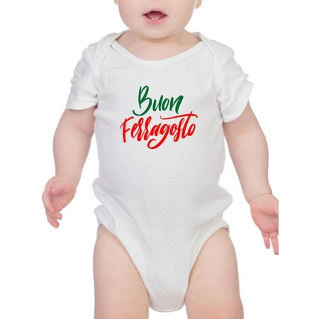 

Buon Ferragosto Red Calligraphy Bodysuit Infant -Image by Shutterstock 12 Months