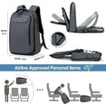 thumbnail image 6 of FENRUIEN Business Laptop Backpack for Men, Water Resistant Tech Travel Bag with USB Charger, Fits 15.6 Inch Computer,, 6 of 12