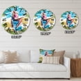 thumbnail image 4 of Designart 1 in Quartz Coastal Wall Clock, 4 of 5