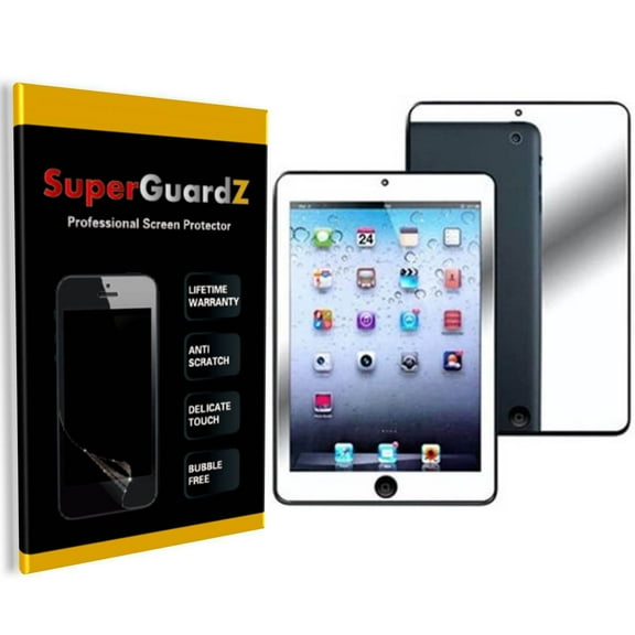 Mirror Reflective Screen Protectoror for iPad 10.2 (9/8/7th Gen, 2021/2020/2019), Anti-Scratch, Anti Shock 2 Stylus Pen