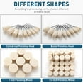 thumbnail image 3 of Wool Felt Polishing Wheels, Wool Felt Grinding Bits, Polishing Points Accessories Attachment Set Fit for Dremel Rotary Tool Soft Buffing Wheel, 1/8inch Shank, 80Pcs, 3 of 4