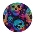thumbnail image 2 of PIKWEEK Skull Head Fitted Round Tablecloth with Elastic Edge Waterproof Table Cover Skull Table Cloths Modern Tables Decoration for Dining Table,Picnic,Party, 2 of 7