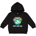 thumbnail image 2 of Inktastic Happy Earth Day Flowered Toddler Hoodie, 2 of 4