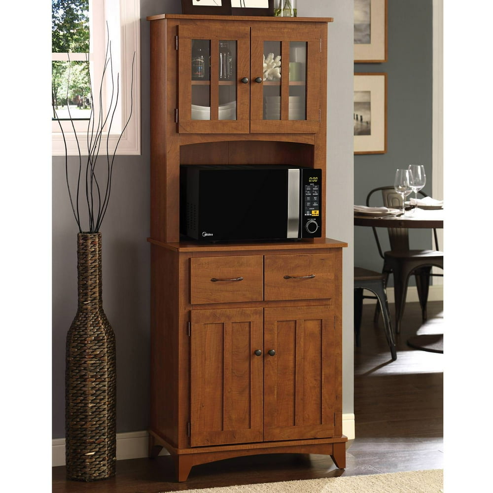 Gramercy Way Microwave with Double Door Oak Color