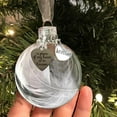 thumbnail image 5 of Clear Christmas Ornament Feather Ball, A Piece of My Heart is in Heaven, 2.4''/60mm Round Clear Plastic Ball Ornaments Christmas Tree Memorial Hanging Pendant Gift(grandpa), 5 of 9