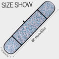 thumbnail image 3 of Dailycode Double Sided Oven Mitt with Loop Heat Resistant Kitchen Long Potholders 7" x 35" Blue and Pink Small Flowers, 3 of 6