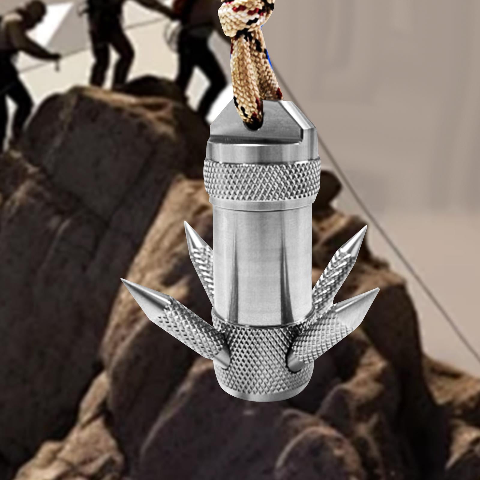 simhoa Grappling Hook Multipurpose Folding Climbing Claw for Rock Climbing Outdoor 4 Claw