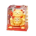 thumbnail image 6 of jileijar Solar Cornucopia Lucky Cat-Yellow (D)$Lucky Cat Ornaments Solar Automatic Hand-Shaking Decoration Ornaments Cake Decoration Creative Gifts, 6 of 6