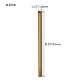 thumbnail image 2 of Reusable Metal Straws 4Pcs, Stainless Steel Straight Drinking Straw 8.5" Long for Boba Tea Milk Shake Juice  Gold, 2 of 5