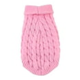 thumbnail image 5 of GASTROPOD Dog Knitted Sweaters-Turtleneck-Classic Cable Knit Dog Jumper Coat Warm Sweater Outfits for Dogs Cats in Autumn Winter Pets Jumper Sweater, 5 of 7
