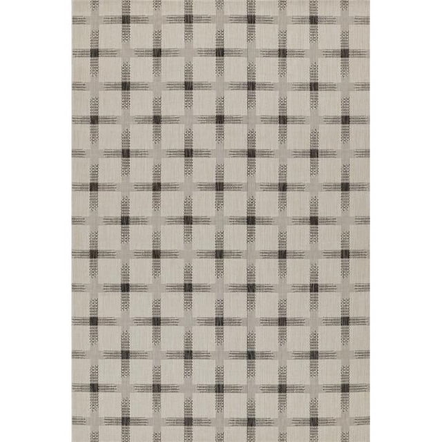 Momeni RIVRARV-08IVY4160 4 ft. 1 in. x 6 ft. Riviera Machine Made Contemporary Rectangle Area Rug, Ivory