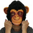 thumbnail image 1 of Novedad de lujo, máscara de cabeza de gorila de chimpancé mágico espeluznante de goma de látex, disfraces de Halloween, decoraciones de disfraces de fiesta Afortunado Sencillez, 1 of 3