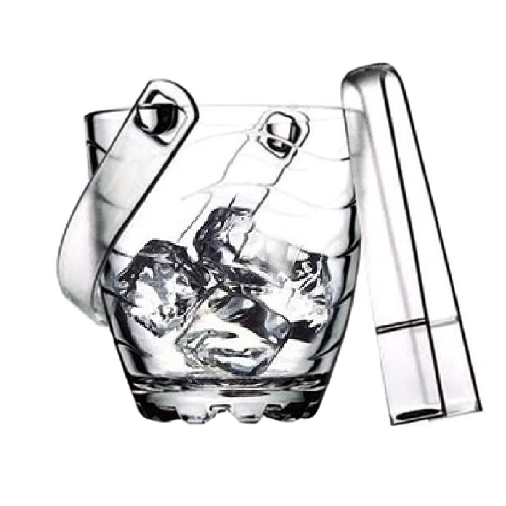 Details about   ELK Lifestyle Glass Ice Bucket with Circle Cut 